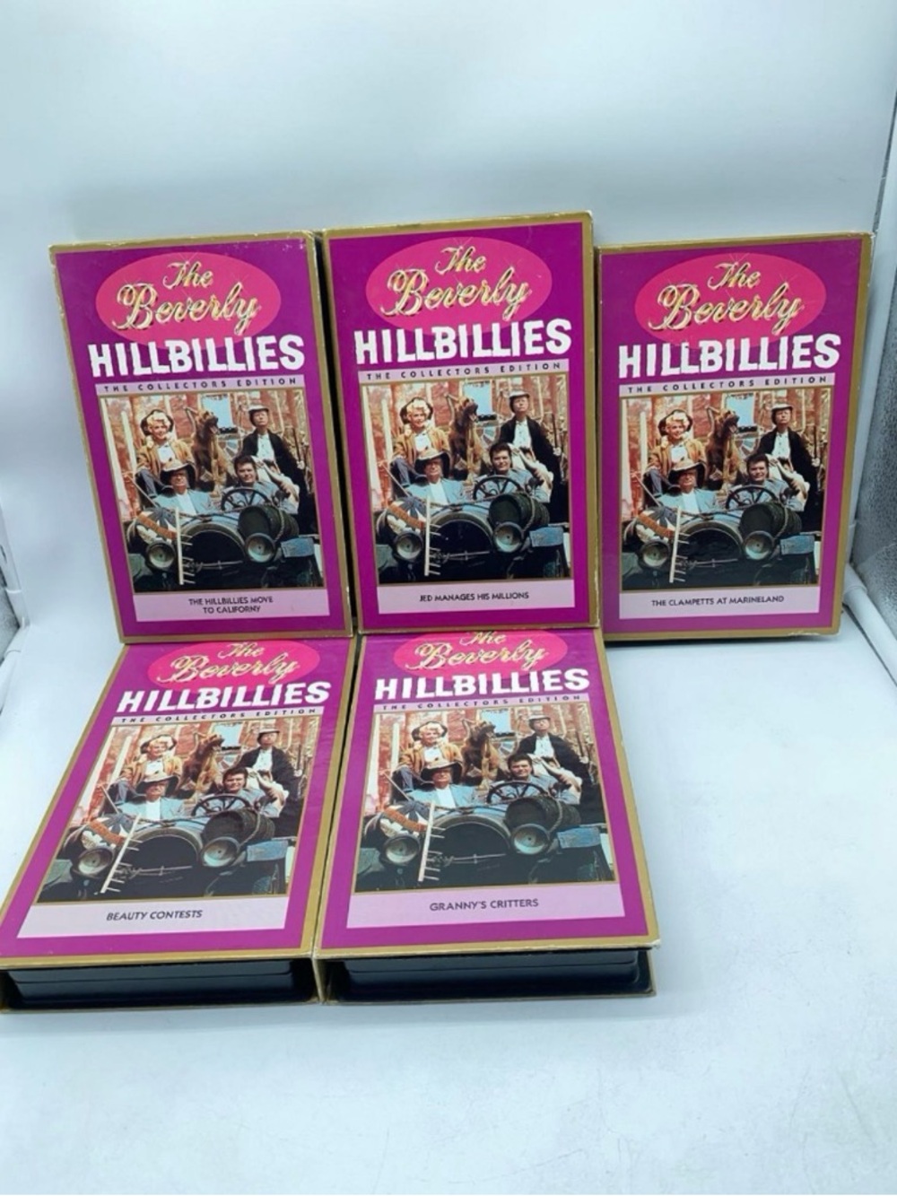 The Beverly Hillbillies Collector's Edition VHS Set - Pink Covers- Set of 5